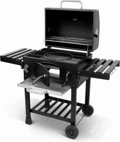Alice's Garden Houtskool BBQ Bernard - Smoker - Verstelbare Houtskoolbak - Zwart -Keukengrill Winkel 1014x1200 1