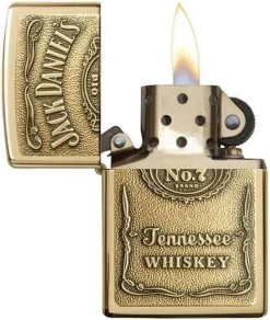 Aansteker Zippo Jack Daniel's Label Brass Emblem -Keukengrill Winkel 1015x1200 1