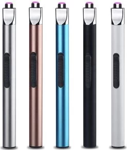 Staza - Oplaadbare Lange Elektrische Aansteker - Duurzame Plasma Aansteker - Inclusief Cadeauverpakking - BBQ - Kaarsen - Zwart -Keukengrill Winkel 1015x1200