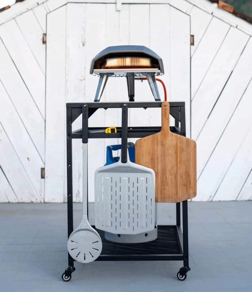 Ooni - Tafel - Medium - Pizza Tafel - 60x80x 90cm - RVS - Zwart 5 Ooni - Tafel - Medium - Pizza Tafel - 60x80x 90cm - RVS - Zwart - Afbeelding 5