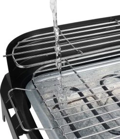 Princess 112250 Elektrische BBQ Met Zijplanken - BBQ - 40x25cm - Met En Zonder Statief Te Gebruiken - Met Zijplankjes - Ook Te Gebruiken Als Tafelgrill - 2200W -Keukengrill Winkel 1035x1200 3
