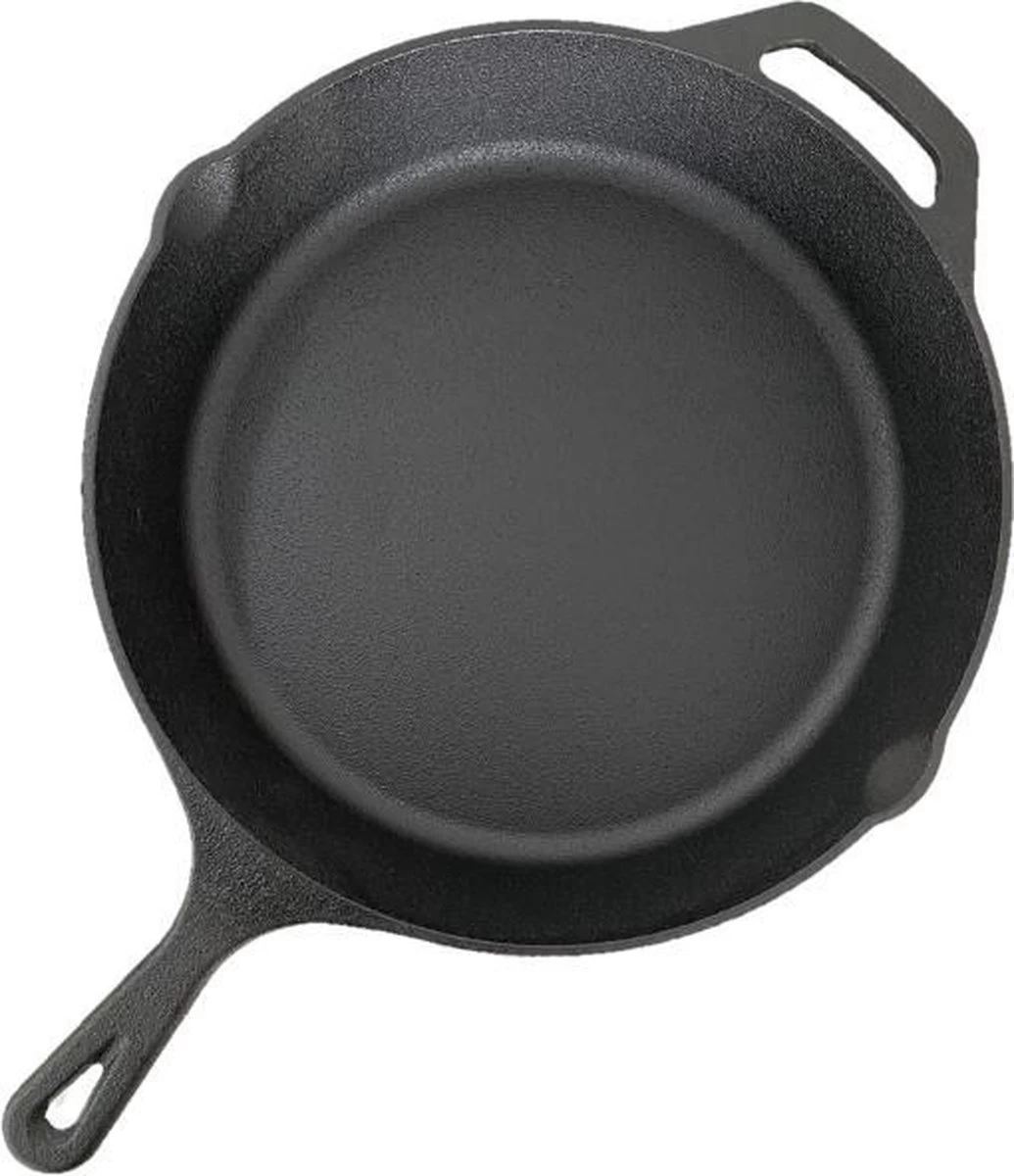 Gietijzeren Pan - Skillet - 30 Cm - Preseasoned 1 Gietijzeren Pan - Skillet - 30 Cm - Preseasoned