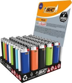 BIC Lighter Aansteker Maxi J26 Display(50stuks) -Keukengrill Winkel 1045x1200 1