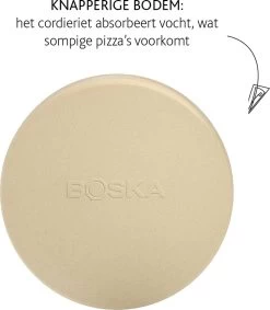 Boska Pizzasteen Deluxe - Voor Oven & BBQ - Knapperige Pizza's - Ø 29.5 Cm - BBQ Accessoires -Keukengrill Winkel 1048x1200