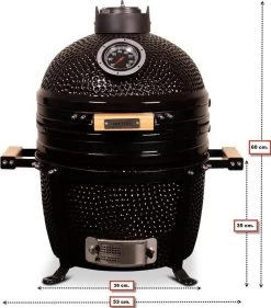 Patton Kamado 15" - Keramisch - Tafel Model - Premium Black - Medium - Zwart 35 Patton Kamado 15" - Keramisch - Tafel Model - Premium Black - Medium - Zwart -Keukengrill Winkel 1055x1200