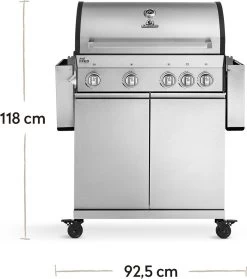 Burnhard Gas BBQ Big FRED Deluxe - 4 Branders - Incl. Keramische Infraroodbrander & Afdekhoes - Deluxe 24 Burnhard Gas BBQ Big FRED Deluxe - 4 Branders - Incl. Keramische Infraroodbrander & Afdekhoes - Deluxe -Keukengrill Winkel 1061x1200 1
