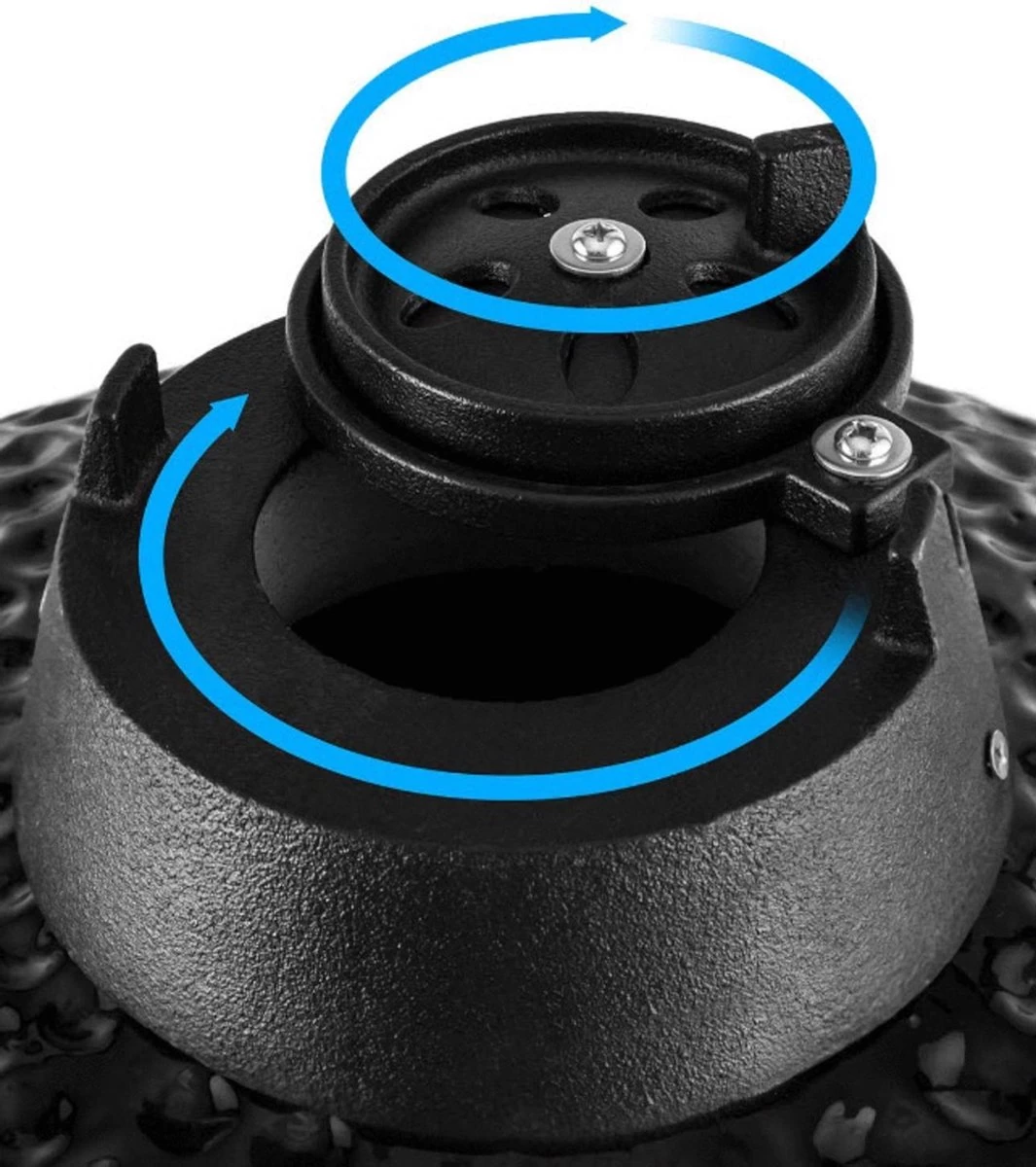 Patton Kamado 15" - Keramisch - Tafel Model - Premium Black - Medium - Zwart 9 Patton Kamado 15" - Keramisch - Tafel Model - Premium Black - Medium - Zwart - Afbeelding 9