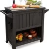 BluMill BBQ Tafel - Inclusief Koelvak 80 Liter - Op Wieltjes - Met Flessenopener - 102 X 46 X 86,5 Cm