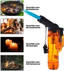 Prof Turbo Aansteker - Stormaansteker - Kaarsen - BBQ - Sigaren - 1 St -Keukengrill Winkel 1078x1200