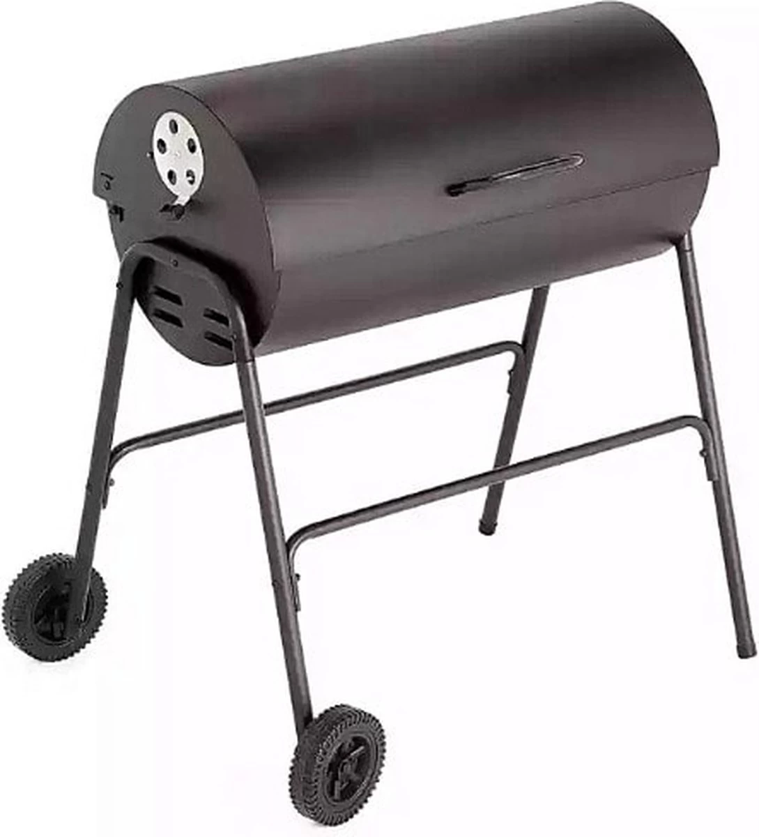 BBQ XL Houtskoolbarbecue - Cilindervorm - Grilloppervlak (LxB) 71 X 35 Cm - Zwart 5 BBQ XL Houtskoolbarbecue - Cilindervorm - Grilloppervlak (LxB) 71 X 35 Cm - Zwart - Afbeelding 5