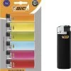 BIC Maxi J38 Elektronische Aanstekers - Verschillende Kleuren - Pak Van 6 Gasaanstekers