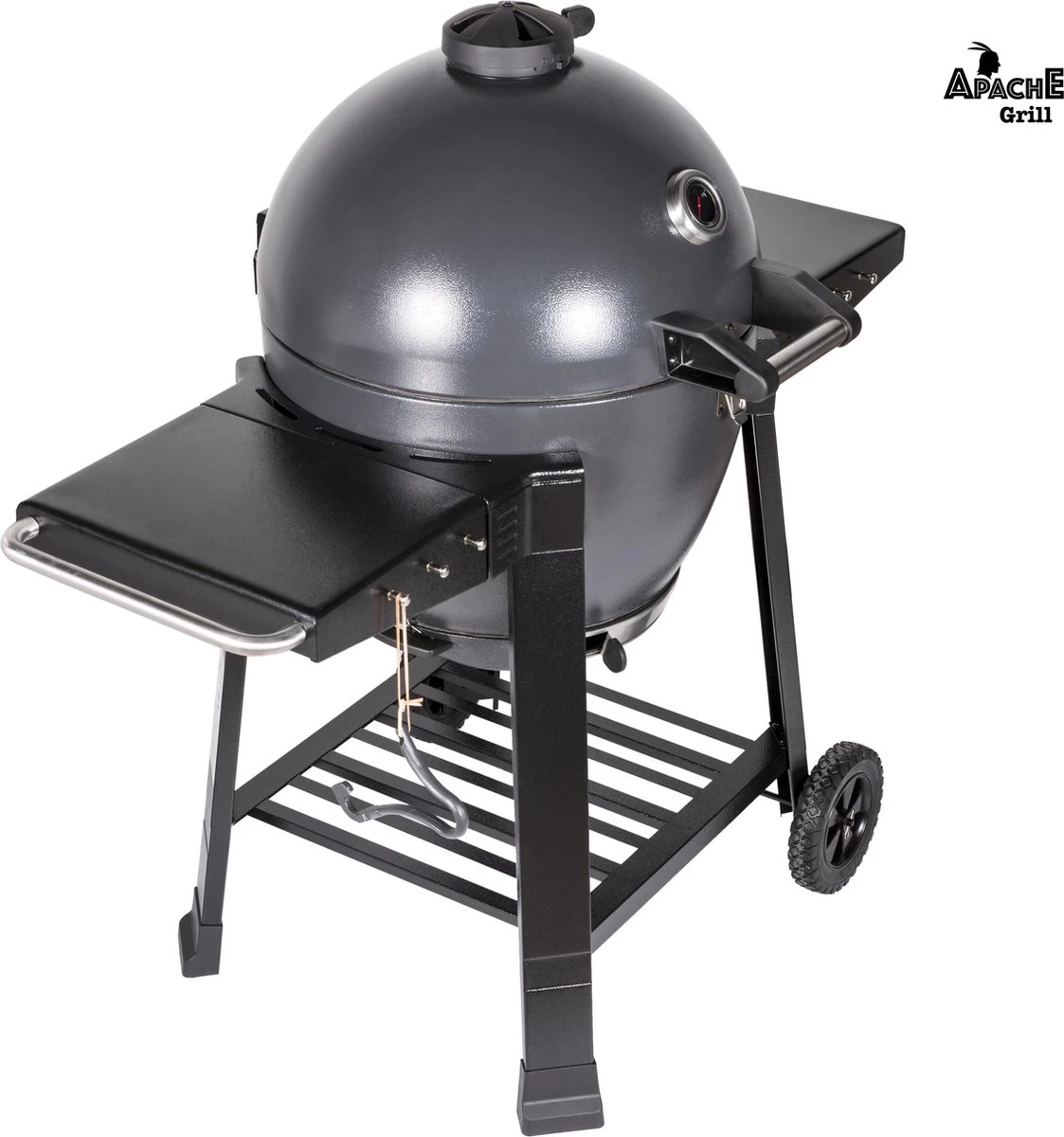 Apache Grill 21 Inch Kamado BBQ Egg | Houtskool | Zwart | Ø 50cm Grill Oppervlak | Dubbelwandig & Geïsoleerd 2 Apache Grill 21 Inch Kamado BBQ Egg | Houtskool | Zwart | Ø 50cm Grill Oppervlak | Dubbelwandig & Geïsoleerd - Afbeelding 2