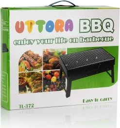 Merkloos Decopatent® Portable Houtskool BBQ - Barbecue - Inklapbaar - Barbecue Houtskool - Tafel Grill - Camping - Strand - Festival - Park -Keukengrill Winkel 1130x1200 1