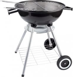 BBQ Collection Houtskoolbarbecue - Kogelbarbecue 45 X 60 Centimeter - Ronde Barbecue - Barbecue Op Wielen - Zwart - Metaal -Keukengrill Winkel 1135x1200