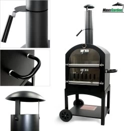 MaxxGarden Pizza Oven Buiten - Houtskool – Incl. Pizzasteen - 45x65x158cm 11 MaxxGarden Pizza Oven Buiten - Houtskool – Incl. Pizzasteen - 45x65x158cm -Keukengrill Winkel 1137x1200 2