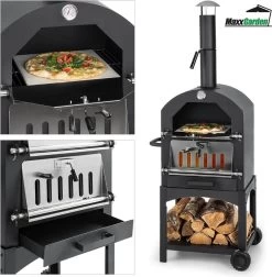MaxxGarden Pizza Oven - Smoker Barbecue Op Hout, Houtskool Of Pellets - 45 X 65 X 158cm 14 MaxxGarden Pizza Oven - Smoker Barbecue Op Hout, Houtskool Of Pellets - 45 X 65 X 158cm -Keukengrill Winkel 1175x1200 3