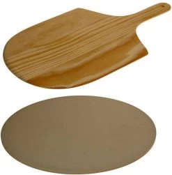 Merkloos Excellent Houseware Pizza-baksteen - Met Pizza-schep -Keukengrill Winkel 1179x1200 1