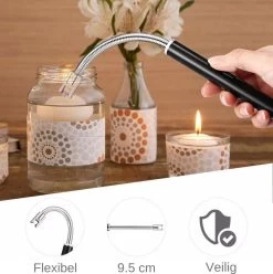Merkloos BBQ Aansteker Oplaadbaar Met Usb Kabel - Elektrische Keuken Aansteker - Flexibele Aansteker - Zwart -Keukengrill Winkel 1196x1200 2