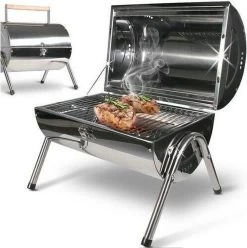 BBQ Collection Houtskoolbarbecue - Cilinder - Chroom -Keukengrill Winkel 1197x1200 4