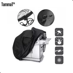 TammaT - BBQ Hoes - Waterdichte Beschermhoes - UV Bescherming - Maat L 170 X 61 X 117 Cm - Met Trekkoord -Keukengrill Winkel 1198x1200 1