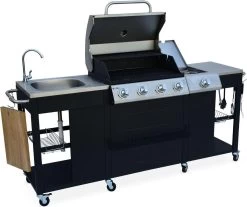 Alice's Garden Gas BBQ D'Artagnan - Zwart - 5 Branders - Buitenkeuken -Keukengrill Winkel 1200x1005 2