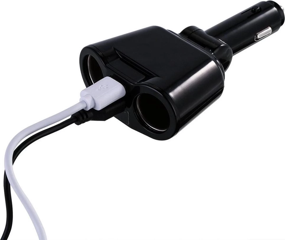 Auto Sigarettenaansteker Splitter - USB Ingang Auto - 2 Sigaretten Aansluitingen - Autolader 4 Auto Sigarettenaansteker Splitter - USB Ingang Auto - 2 Sigaretten Aansluitingen - Autolader - Afbeelding 4