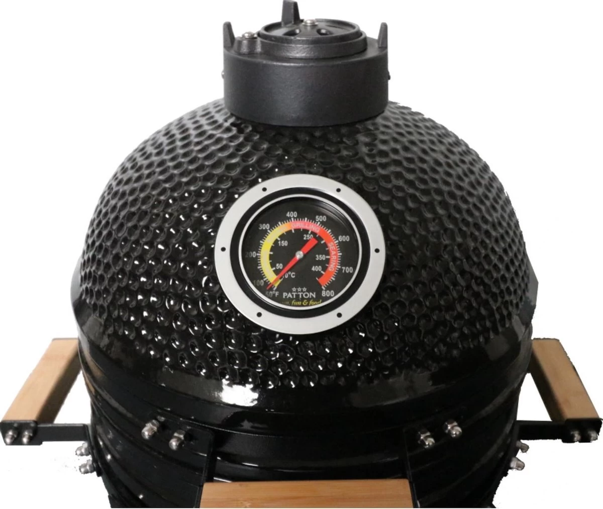 Patton Kamado 15" - Keramisch - Tafel Model - Premium Black - Medium - Zwart 6 Patton Kamado 15" - Keramisch - Tafel Model - Premium Black - Medium - Zwart - Afbeelding 6