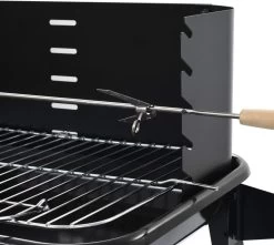 Verrijdbare Barbecue – Houtskool/Briketten - Verstelbare Grillplaat – Houten Tafel – Winscherm – Gewicht 5.9kg 13 Verrijdbare Barbecue – Houtskool/Briketten - Verstelbare Grillplaat – Houten Tafel – Winscherm – Gewicht 5.9kg -Keukengrill Winkel 1200x1074