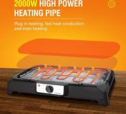 Aigostar Lava 30LDQ - Elektrische Grill - BBQ - Tafel Barbecue - Grilloppervlakte 41 X 24 Cm - 2000 Watt 10 Aigostar Lava 30LDQ - Elektrische Grill - BBQ - Tafel Barbecue - Grilloppervlakte 41 X 24 Cm - 2000 Watt -Keukengrill Winkel 1200x1087 2