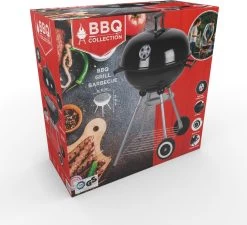 BBQ Collection Houtskoolbarbecue - Kogelbarbecue 45 X 60 Centimeter - Ronde Barbecue - Barbecue Op Wielen - Zwart - Metaal -Keukengrill Winkel 1200x1091