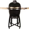 Patton - Kamado 21" - Premium Black - Keramische Barbecue - Incl. Bluetooth Kerntemperatuurmeter - LED Verlichting - Large - Compleet - Zwart