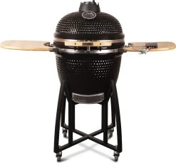 Patton - Kamado 21" - Premium Black - Keramische Barbecue - Incl. Bluetooth Kerntemperatuurmeter - LED Verlichting - Large - Compleet - Zwart -Keukengrill Winkel 1200x1111