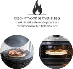 Boska Pizzasteen Deluxe - Voor Oven & BBQ - Knapperige Pizza's - Ø 29.5 Cm - BBQ Accessoires -Keukengrill Winkel 1200x1131 1