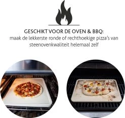 Boska Pizzasteen Deluxe Rechthoek - Voor De Oven - Knapperige Pizza's - 40x32 Cm - BBQ Accessoires -Keukengrill Winkel 1200x1131