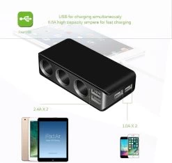 WiseGoods - Premium Auto Sigarettenaansteker Splitter - 4 Poorten USB - Autolader USB - Autolader Splitter - 12V Splitter -Keukengrill Winkel 1200x1135 2