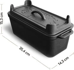 Burnhard Gietijzeren Broodpan 3,5 L - Broodbakvorm -Keukengrill Winkel 1200x1136