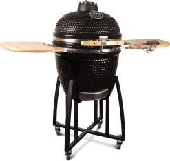 Patton - Kamado 21" - Premium Black - Keramische Barbecue - Incl. Bluetooth Kerntemperatuurmeter - LED Verlichting - Large - Compleet - Zwart -Keukengrill Winkel 1200x1139