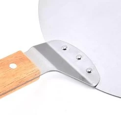 Luxe Pizzaschep Voor Verse Pizza - Extra Groot - RVS 30CM - Grote Pizza Schep Voor Oven Of BBQ Barbecue - Hout Handvat - Pizzaspatel Voor Zelfgemaakte Ovenpizza -Keukengrill Winkel 1200x1148