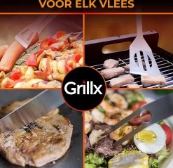 GrillX Barbecue Gereedschap Set - 19-delig - Inclusief Luxe Draagtas - BBQ Accesoires - Gereedschapset -Keukengrill Winkel 1200x1161 1
