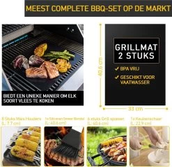 Saveur Royal® 35-delige Barbecue Gereedschapset In Roestvrij Staal - BBQ Grill Set Met Draagtas - Barbecuegerei-sets - Barbecue Accessoires Gereedschap - 35-delig -Keukengrill Winkel 1200x1162 3