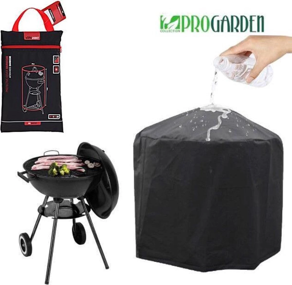 Pro Garden ProGarden Barbecuehoes Rond 70x80 Cm 2 Pro Garden ProGarden Barbecuehoes Rond 70x80 Cm - Afbeelding 2