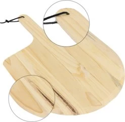 MaxxHome Pizzasteen - BBQ Steen - Maximum Te Verhitten Tot 600 Graden - ⌀33 - Incl. Houten Schep -Keukengrill Winkel 1200x1169