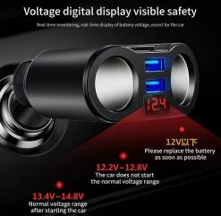 Auto Sigarettenaansteker Splitter - USB Ingang Auto - 2 Sigaretten Aansluitingen - Autolader 9 Auto Sigarettenaansteker Splitter - USB Ingang Auto - 2 Sigaretten Aansluitingen - Autolader -Keukengrill Winkel 1200x1171 1