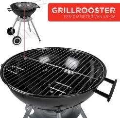 BBQ Collection Houtskoolbarbecue - Kogelbarbecue 45 X 60 Centimeter - Ronde Barbecue - Barbecue Op Wielen - Zwart - Metaal -Keukengrill Winkel 1200x1174 1
