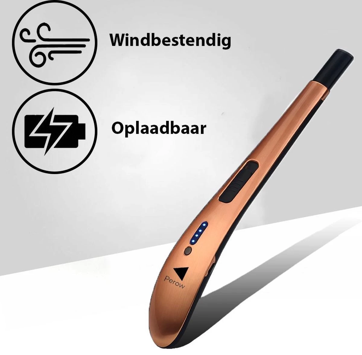 Oplaadbare Lange Elektrische Aansteker - Rose Goud - Duurzame Plasma Aansteker - Inclusief Cadeauverpakking - BBQ - Kaarsen 2 Oplaadbare Lange Elektrische Aansteker - Rose Goud - Duurzame Plasma Aansteker - Inclusief Cadeauverpakking - BBQ - Kaarsen - Afbeelding 2