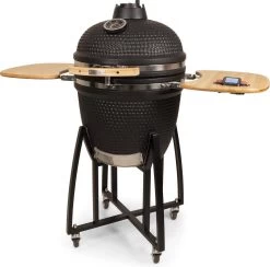 Patton - Kamado 21" - Premium Black - Keramische Barbecue - Incl. Bluetooth Kerntemperatuurmeter - LED Verlichting - Large - Compleet - Zwart -Keukengrill Winkel 1200x1184 4