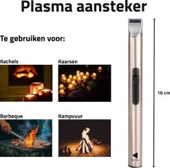 Oplaadbare Lange Elektrische Aansteker - Duurzame Plasma Aansteker - Inclusief Cadeauverpakking - BBQ - Kaarsen - Rose -Keukengrill Winkel 1200x1187 1