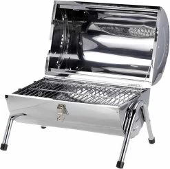 BBQ Collection Houtskoolbarbecue - Cilinder - Chroom -Keukengrill Winkel 1200x1193 3