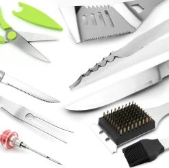 Saveur Royal® 35-delige Barbecue Gereedschapset In Roestvrij Staal - BBQ Grill Set Met Draagtas - Barbecuegerei-sets - Barbecue Accessoires Gereedschap - 35-delig -Keukengrill Winkel 1200x1195