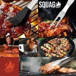 Squago BBQ Accesoires XXL Set Met Schort - Gereedschap - Gereedschapset Tang Borstel Mat 8 Squago BBQ Accesoires XXL Set Met Schort - Gereedschap - Gereedschapset Tang Borstel Mat -Keukengrill Winkel 1200x1198 1